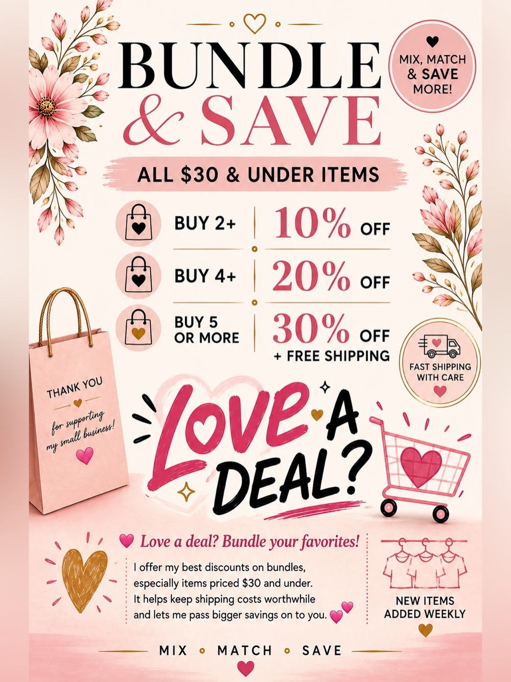 🌸 Bundle & Save | Closet Discounts & Bundle Deals